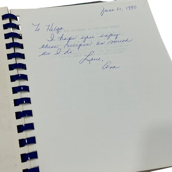 Cooking With Friends And Neighbors Spiral-Bound Cookbook - Picture 3 of 6